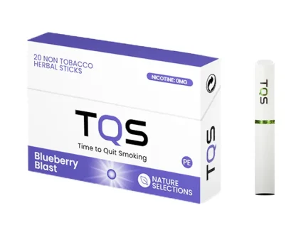 TQS Blueberry Blast nikotinsiz böğürtlen aromalı heets alternatifi sigaradır.